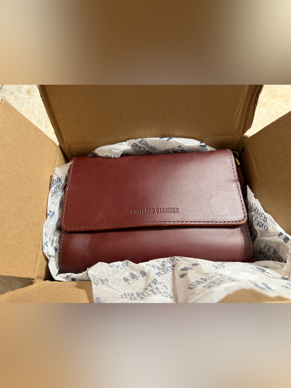 Portland Leather Metro Leather Crossbody Bag